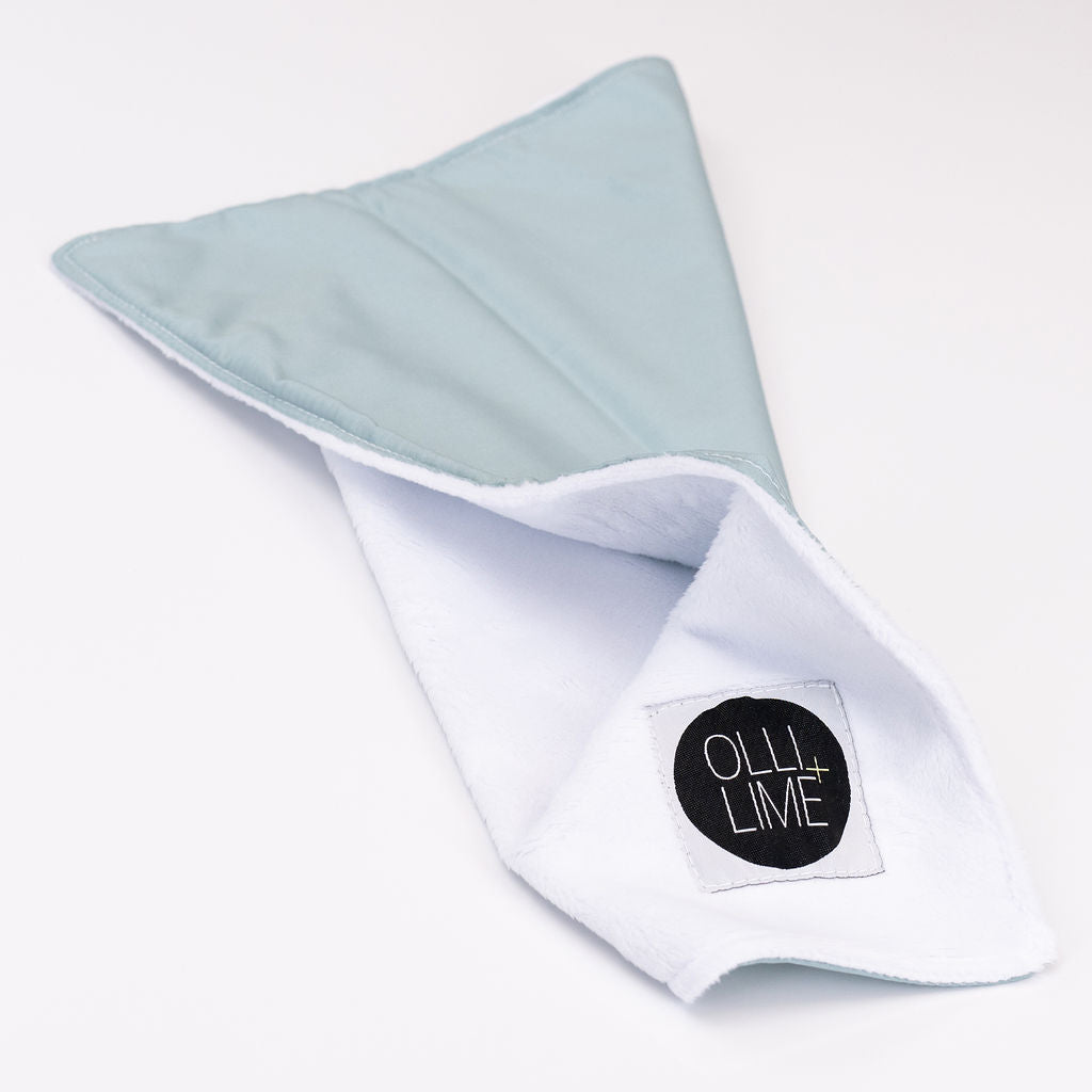 By the Sea - Lovey Cuddle - Foggy Blue - Solids - Olli+Lime